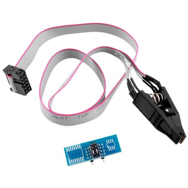 SOIC8 SOP8 Flash Chip IC Test Clips Socket Adapter BIOS/24/25/93 Programmer