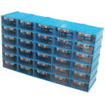 Modular electronic components storage box 
