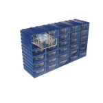 Modular electronic components storage box 
