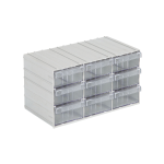 Modular electronic components storage box 
