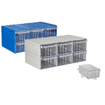 Modular electronic components storage box 