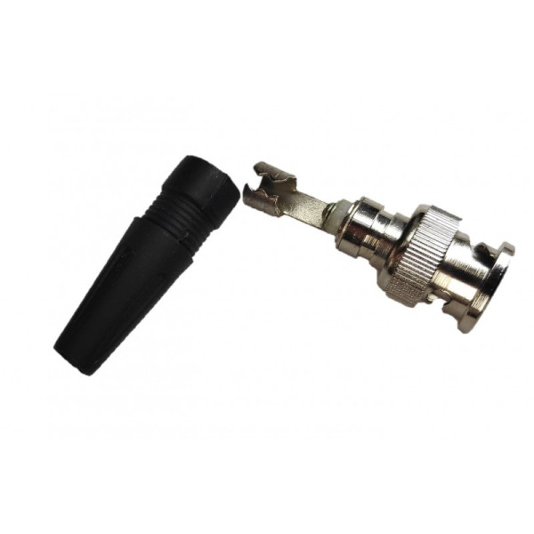 BNC male connector flange-screw connection