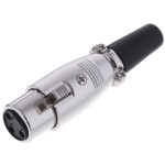 XLR female connector metal sound 