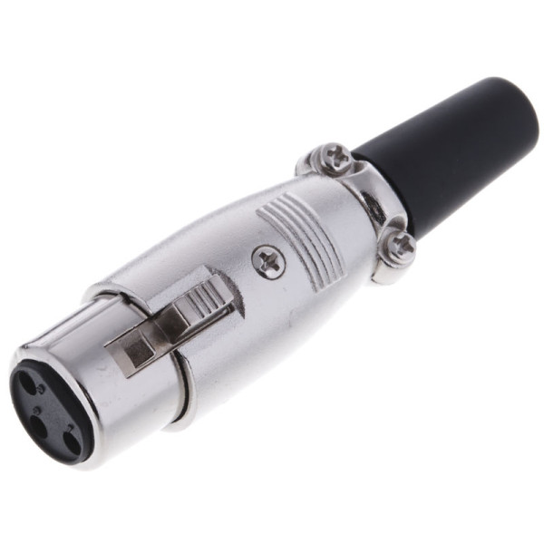 XLR female connector metal sound 