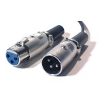 XLR female connector metal sound 