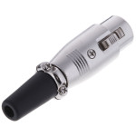 XLR female connector metal sound 