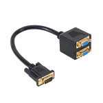 1 VGA  Male to Dual 2 VGA Female Converter Adapter Splitter Cable