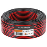 Speaker Cable red and black double cable 0.75mm² 50m