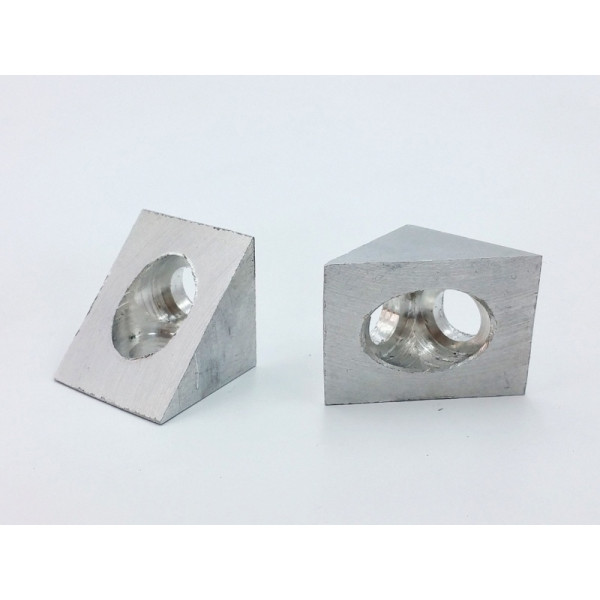 Silver VSlot 90° Corner Connector (Made in Algeria)