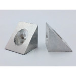 Silver VSlot 90° Corner Connector (Made in Algeria)