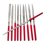 10pcs Diamond File Needle Handle 140X3mm