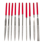 10pcs Diamond File Needle Handle 140X3mm