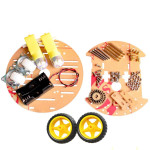 Chassis 140mm robot 2 motors with encoders 