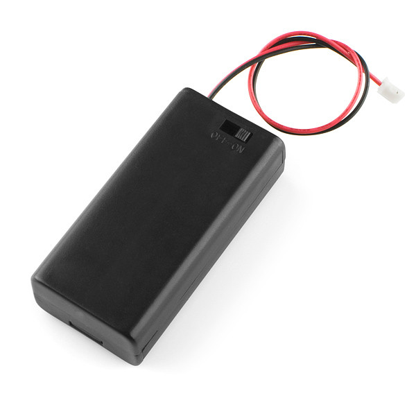 2xAA battery holder with cover and switch