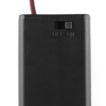 2xAA battery holder with cover and switch