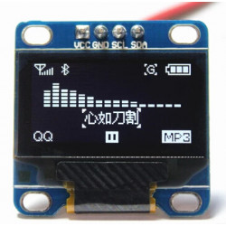 0.96inch  OLED Display Module - SPI/I2C - 128x64 - 4Pin (White) 