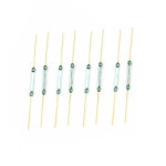 Reed Switch 2x14mm Green Glass Contact