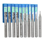 10pcs 1.5mm to 6mm HSS 4 Flute End Mill Cutter 6mm Shank Milling Cutter Set