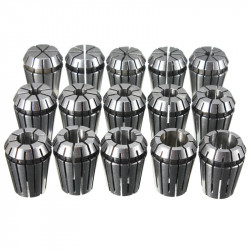 15 Pcs ER16 1-10mm Spring Collet Set Chuck Collet for CNC