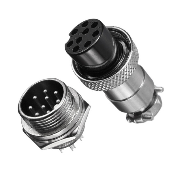 GX16-9 9Pin 16mm M/F Wire Panel Circular Connector