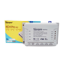 Sonoff 4CH Pro - 4 Gang Inching/Self-locking/Interlock WiFi RF Smart Switch 