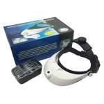 2 LED HEADBAND MAGNIFIER 1-6X MAGNIFYING  MG-81001H