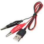 Alligator Clip to USB male 50CM