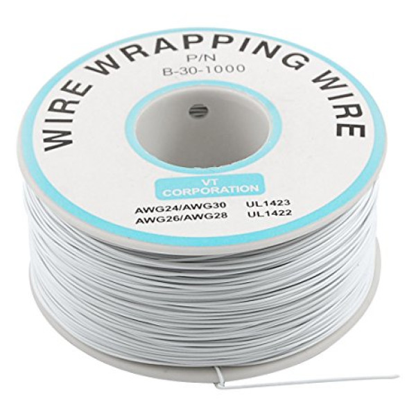 White 250m 30AWG Silicone Wire