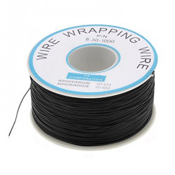 Black 250m 30AWG Silicone Wire