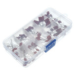 100 pcs Metallized Polyester  Capacitors Assortment Kit, 10nF ~ 470nF