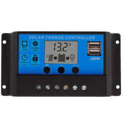 PWM 30A Dual USB Solar Charge Controller 12V 24V
