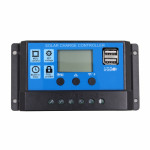 PWM 30A Dual USB Solar Charge Controller 12V 24V