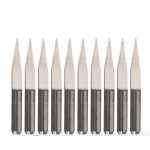 20 Degree 0.1mm Tip 3.175mm Carbide PCB Engraving Bits End Mill Cutter