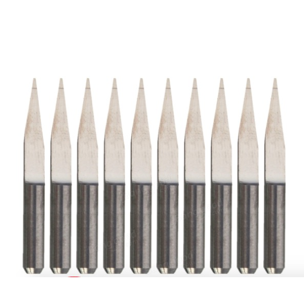 20 Degree 0.1mm Tip 3.175mm Carbide PCB Engraving Bits End Mill Cutter