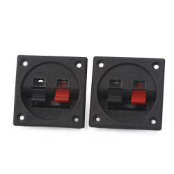 56mm x 56mm 2 Positions Push  Audio Speaker Terminals