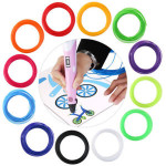 3D Printer Filament PLA 1.75mm, 10m per roll ,12 color in one bag rainbow package
