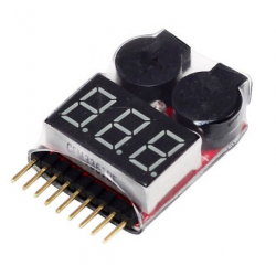 1~8S Lipo Battery Low Voltage Buzzer Alarm / Voltage Tester