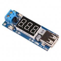 DC-DC 4.5-40V To 5V 2A USB Converter Step-down Voltmeter Module