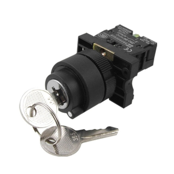 2 Position Rotary Key Lock Selector Switch