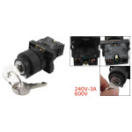 2 Position Rotary Key Lock Selector Switch