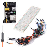 Breadboard 830P + 65 jumper wire - MB-102 + power supply