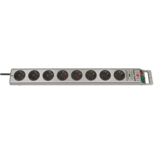 Super-Solid 13.500 A Extension 8 Socket With Surge Protection