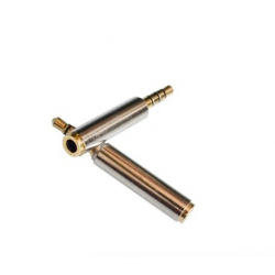 3.5mm Female to 2.5mm Male   Audio Stereo Headphone Jack Adapter Connector 