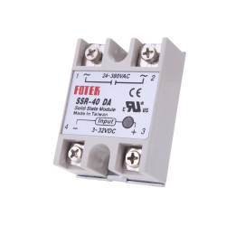 SSR-40DA Solid State Relay Module 40A 3-32V DC 24-380V