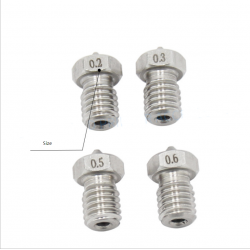 E3D-V5 E3D-V6, 0.6mm Stainless Steel Nozzle for 1.75mm Filament