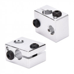  Aluminum Heat Block For 3D Printer V6 J-head Makerbot MK7 / MK8 Extruder