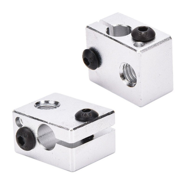  Aluminum Heat Block For 3D Printer V6 J-head Makerbot MK7 / MK8 Extruder