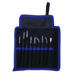 9pcs/lot Anti-static ESD Tweezers