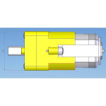 Micro DC Geared Motor with Back Shaft (1:48)
