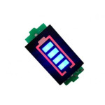 Lithium Battery Capacity Indicator Module 2S 6.8V-8.4V blue